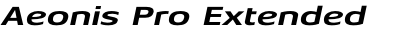 Aeonis Pro Extended Bold Italic